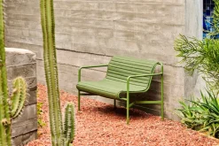 HAY Palissade Quilted cushion for dining bench, olive