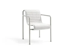 HAY Palissade Quilted cushion for dining armchair,  sky grey