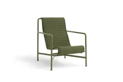 HAY Palissade Quilted cushion for high lounge chair high, olive