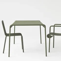 HAY Palissade table, 82,5 x 90 cm, sky grey