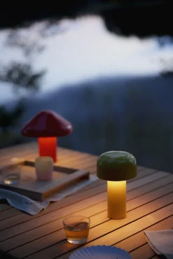 HAY Pao Portable table lamp, red