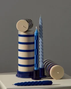 HAY Pattern candles, set of 4, pink - red - blue