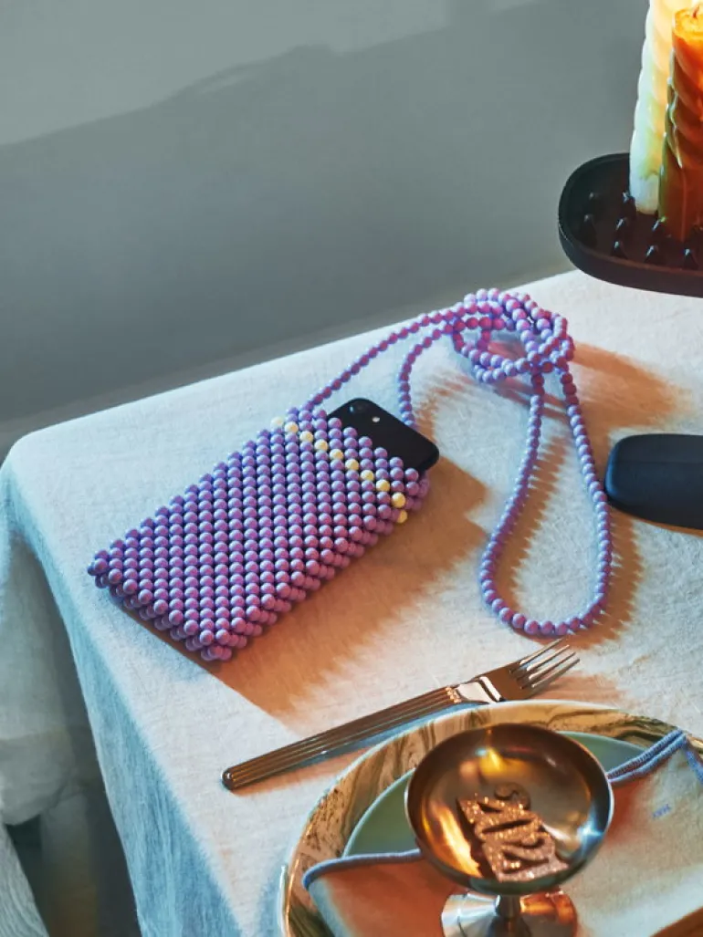 HAY Perla phone holder, Lila