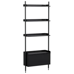 HAY Pier System 131 shelf, 1 column, PS black