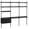 HAY Pier System 13 shelf, 3 columns, PS black
