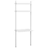 HAY Pier System 11 shelf, 1 column, PS white - aluminium