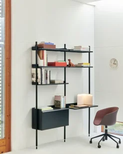 HAY Pier System 12 shelf, 2 columns, PS black