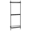 HAY Pier System 1041 wardrobe, 1 column, PS black