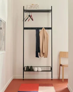 HAY Pier System 1041 wardrobe, 1 column, PS black