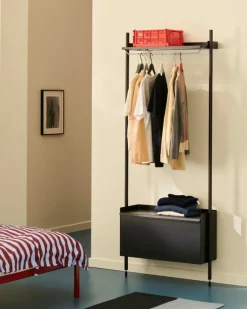 HAY Pier System 1001 wardrobe, 1 column, PS black