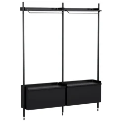 HAY Pier System 1002 wardrobe, 2 columns, PS black