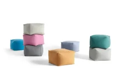 HAY Pouf, grey sprinkle