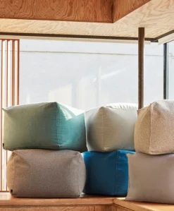 HAY Pouf, grey sprinkle