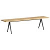 HAY Pyramid bench 12, 190 x 45 cm, black - lacquered oak