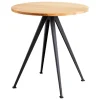 HAY Pyramid café table 21, 70 cm, black - lacquered oak