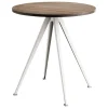 HAY Pyramid Café table 21, 70 cm, beige - smoked oak