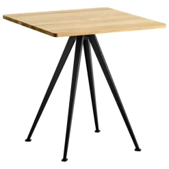 HAY Pyramid café table 21, 70 x 70 cm, black - lacquered oak