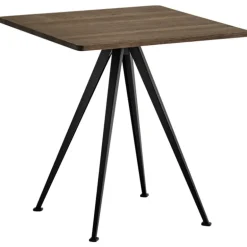 HAY Pyramid Café table 21, 70 x 70 cm, black - smoked oak