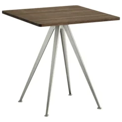 HAY Pyramid café table 21, 70 x 70 cm, beige - smoked oak
