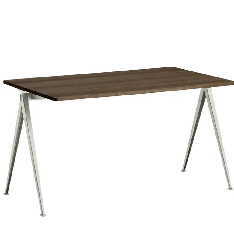 HAY Pyramid table 01, 140 x 65 cm, beige - smoked oak