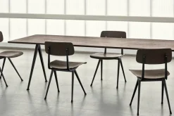 HAY Pyramid table 02, 190 x 85 cm, black - smoked oak