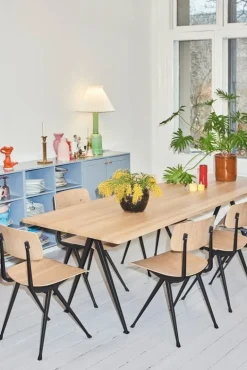 HAY Pyramid table 02, 190 x 85 cm, black - smoked oak