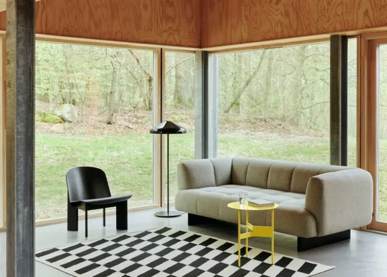 HAY Quilton Lift sofa, 2-seater, Naveli 0113 - lacquered oak