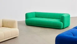 HAY Quilton 3-seater sofa, green Vidar 932