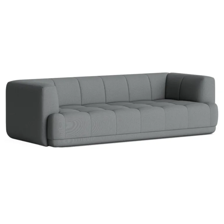 HAY Quilton 3-seater sofa, grey Steelcut Trio 153