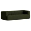 HAY Quilton 3-seater sofa, green Vidar 972