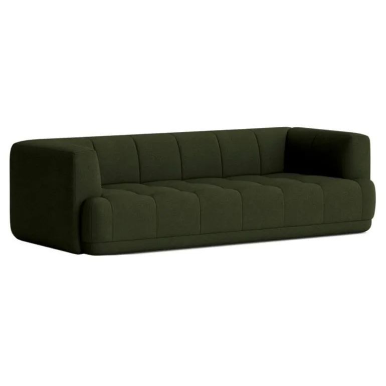 HAY Quilton 3-seater sofa, green Vidar 972