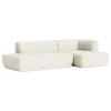 HAY Quilton sofa, combination 21, right, off-white Olavi by HAY 01
