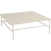 HAY Rebar coffee table, 100 x 104 cm, alabaster - beige marble