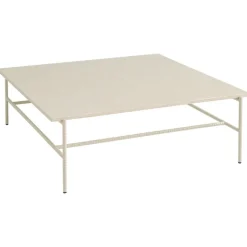 HAY Rebar coffee table, 100 x 104 cm, alabaster - beige marble