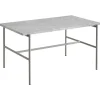 HAY Rebar coffee table, 80 x 49 cm, fossil grey - grey marble