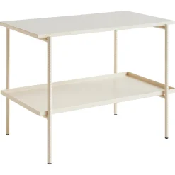 HAY Rebar side table, 75 x 44 cm, alabaster - beige marble
