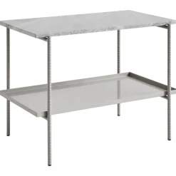 HAY Rebar side table, 75 x 44 cm, fossil grey - grey marble