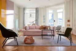 HAY Rebar side table, 75 x 44 cm, black - black marble