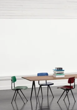 HAY Result chair, black - dark brick