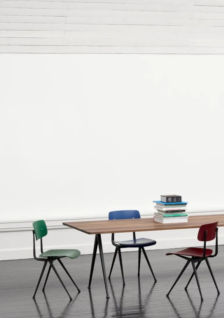 HAY Result chair, black - dark brick