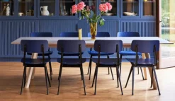 HAY Result chair, black - dark blue