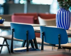 HAY Result chair, black - dark blue