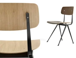 HAY Result chair, black - lacquered oak