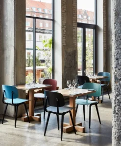 HAY Revolt chair, beige - granite grey 3.0