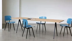 HAY Revolt chair, black - azure blue 3.0