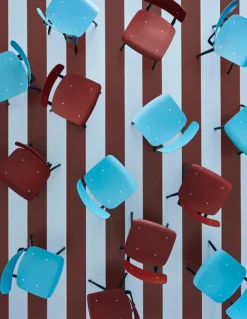 HAY Revolt chair, black - azure blue 3.0