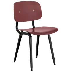 HAY Revolt chair, black - plum red 3.0