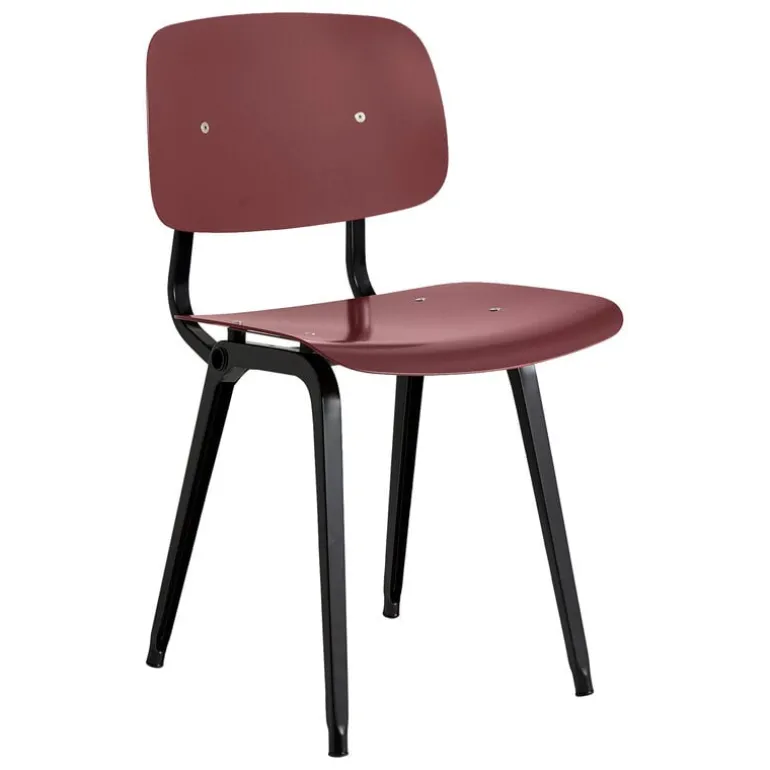 HAY Revolt chair, black - plum red 3.0