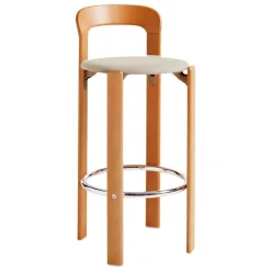 HAY Rey bar stool, 75 cm, golden - beige Steelcut Trio 213