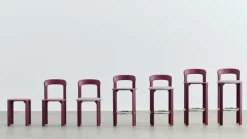 HAY Rey bar stool, 75 cm, grape red - burgundy Steelcut Trio 416